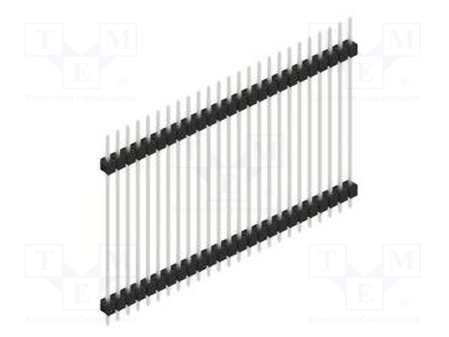 Connector: pin strips; pin header; male; PIN: 25; 2.54mm; THT; 1x25