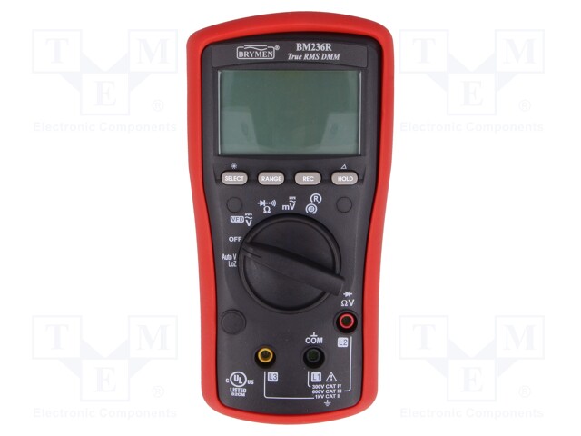 Digital multimeter; LCD (6000); VDC: 60m/600m/6/60/600/1000V