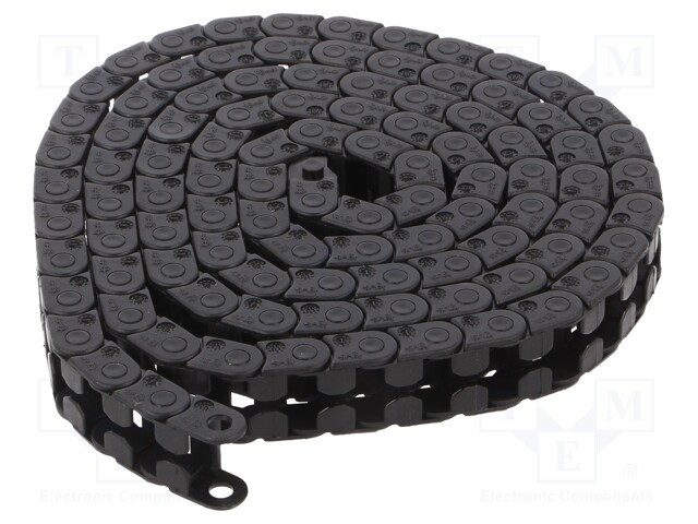 Cable chain; E03; Bend.rad: 10mm; L: 1000mm; Int.height: 5mm