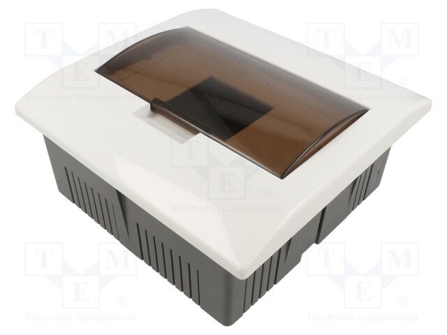 Enclosure: for modular components; IP30; plaster embedded; white