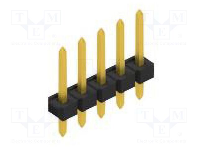Connector: pin strips; pin header; male; PIN: 5; 2.54mm; THT; 1x5