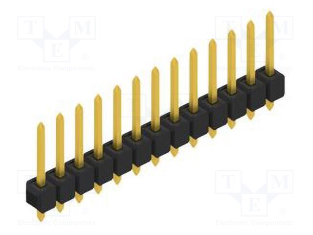 Connector: pin strips; pin header; male; PIN: 13; 2.54mm; THT; 1x13