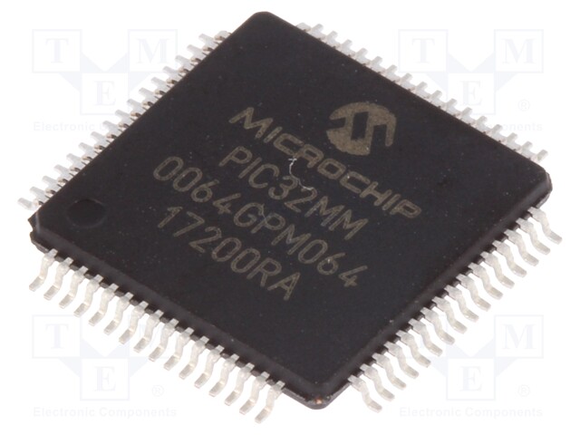 PIC microcontroller; Memory: 64kB; SRAM: 16kB; 2÷3.6VDC; SMD