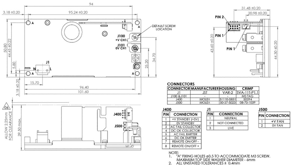 Power supply: switched-mode; open; 250W; 85÷265VAC; OUT: 1; 12VDC