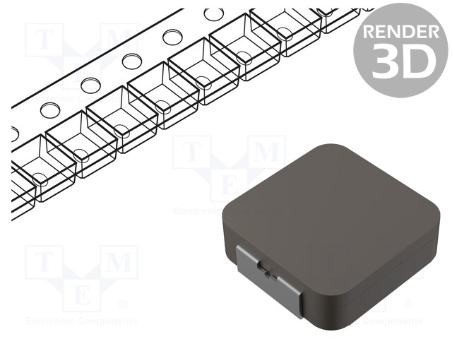 Inductor: wire; SMD; 22uH; Ioper: 2.7A; 186.3mΩ; ±20%; Isat: 3.5A