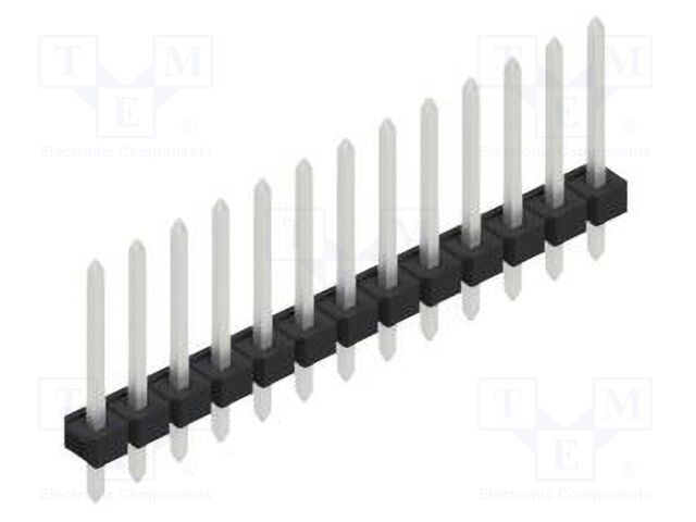 Connector: pin strips; pin header; male; PIN: 13; 2.54mm; THT; 1x13