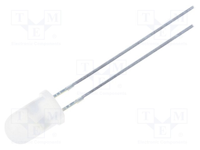 LED; 5mm; white/blue; 30°; 3÷4.5V; 20mA; Variant: bicolour,blinking