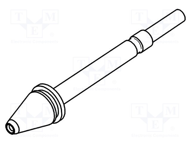 Nozzle: desoldering; 1.5x2.9mm