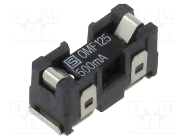 Fuse holder; cylindrical fuses; Mounting: SMT; -40÷85°C; 500mA