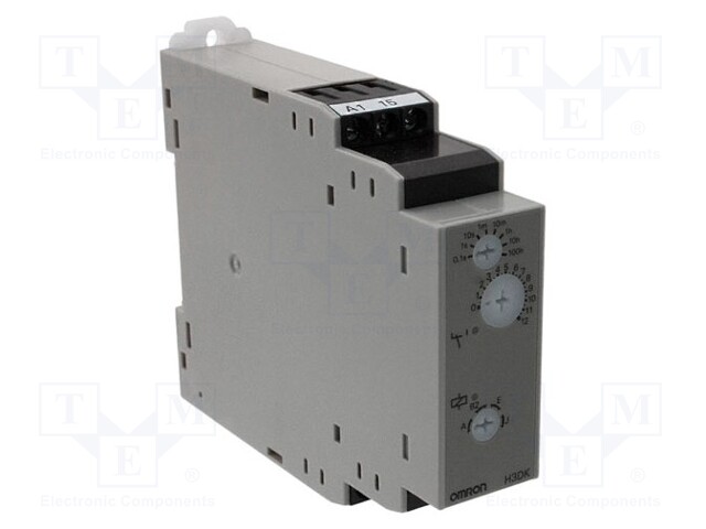 Timer; 0,1s÷1200h; SPDT; 250VAC/5A; 12VAC; 12VDC; DIN; -20÷55°C