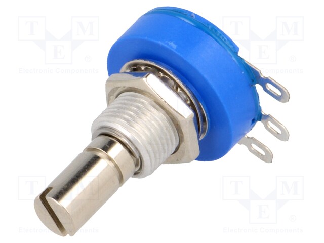 Potentiometer: shaft; single turn; 5kΩ; ±20%; 1W; linear; 6.35mm