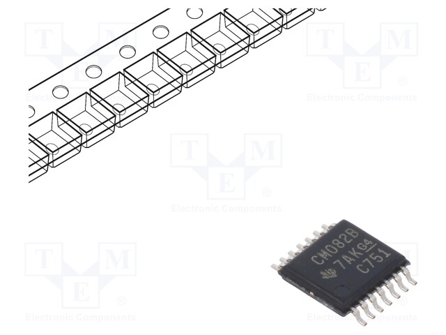 IC: digital; AND; Ch: 2; IN: 4; CMOS; SMD; TSSOP14; 3÷18VDC; -55÷125°C