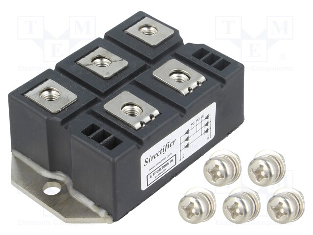 Three-phase bridge rectifier; Urmax: 1.6kV; If: 200A; Ifsm: 2.24kA