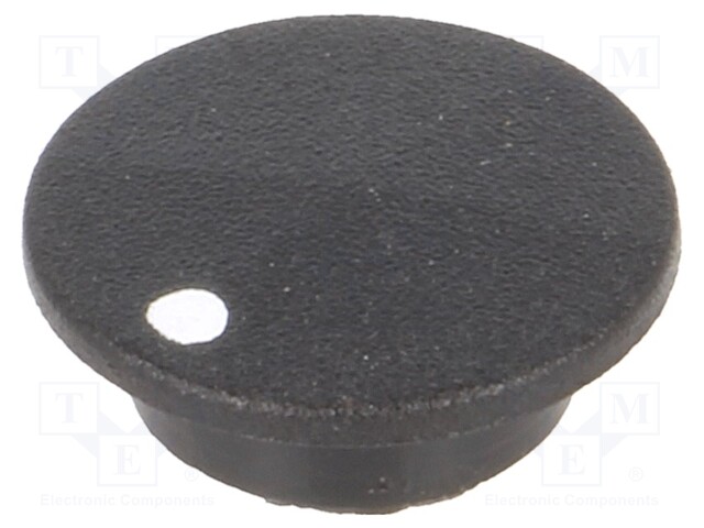 Cap; plastic; push-in; black; Application: K21