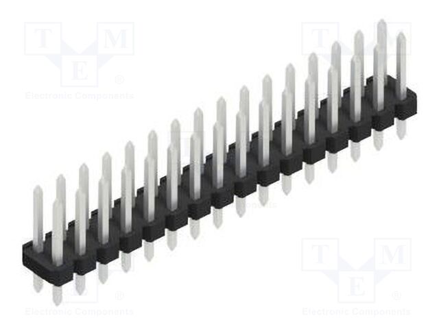 Connector: pin strips; pin header; male; PIN: 32; 2.54mm; THT; 2x16
