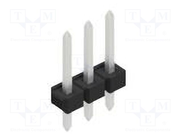 Connector: pin strips; pin header; male; PIN: 3; 2.54mm; THT; 1x3