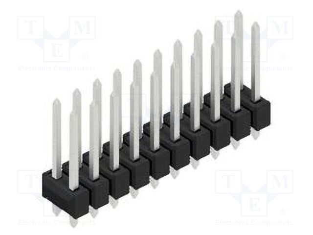 Connector: pin strips; pin header; male; PIN: 20; 2.54mm; THT; 2x10