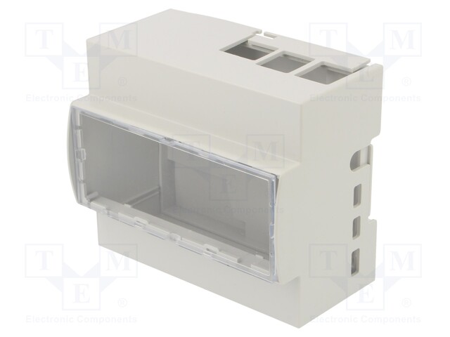 Enclosure: for computer; Raspberry Pi 4 B; ABS; grey; X: 106.2mm