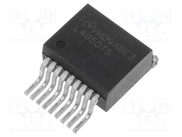 Integrated circuit: audio amplifier; TO263-9; 9.6÷16VDC; 4Ω; 3.1W