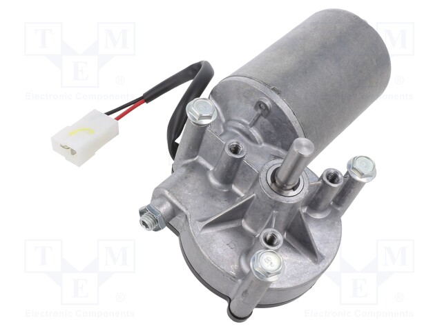 Motor: DC; 12VDC; 70rpm; worm gear; 3Nm; 1.25kg; IP53; Trans: 62: 1; 6A