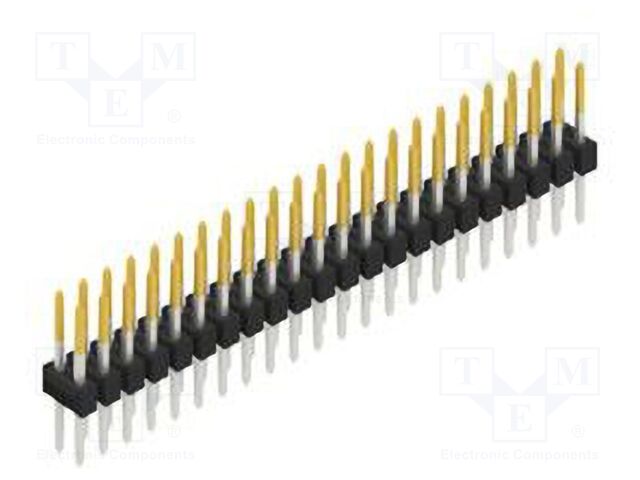 Connector: pin strips; pin header; male; PIN: 44; 2.54mm; THT; 2x22