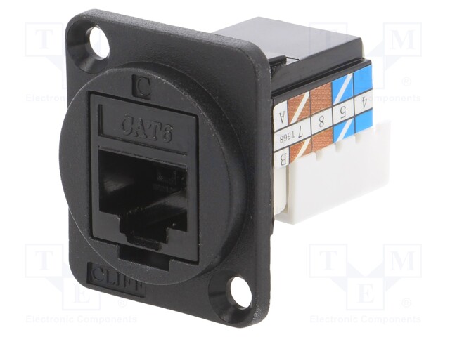 Socket; RJ45; FT; Cat: 6a; Layout: 8p8c; IDC; Case: XLR standard