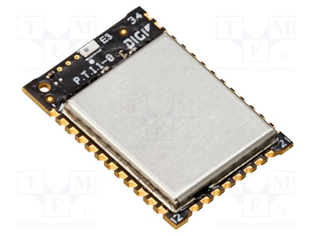 Module: RF; XBee; 2.4GHz; I2C,SPI,UART; -103dBm; 8dBm; SMD; 32/14mA