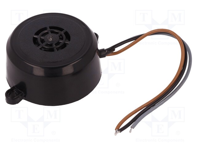 Sound transducer: piezo alarm; 36÷48VAC; 36÷48VDC; Colour: black