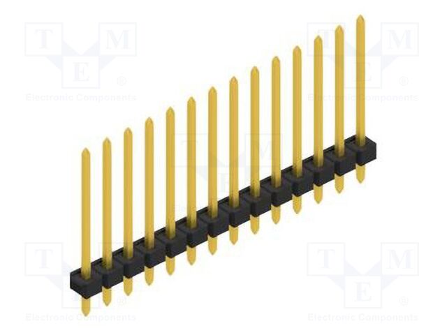 Connector: pin strips; pin header; male; PIN: 14; 2.54mm; THT; 1x14