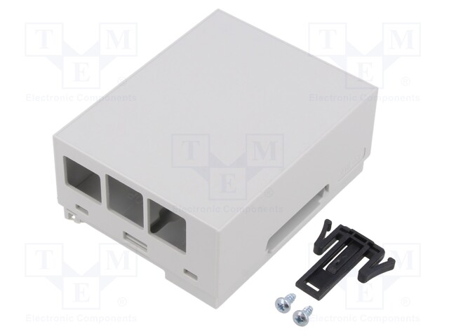 Enclosure: for computer; grey; for DIN rail mounting