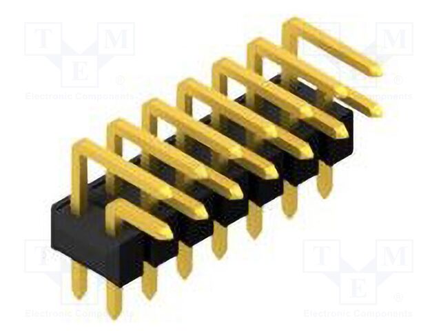 Connector: pin strips; pin header; male; PIN: 14; 2.54mm; THT; 2x7