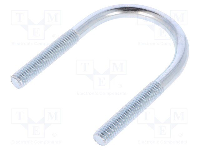 U-bolt; B; steel; zinc; Thread len: 41mm; Int.width: 43mm; H: 81mm