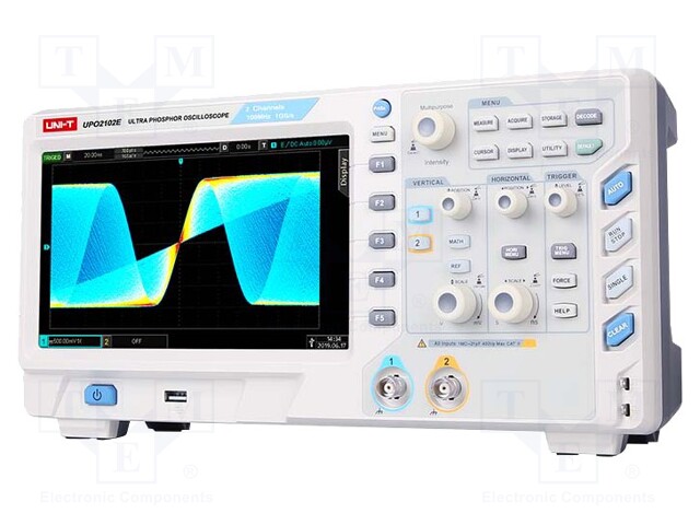 Oscilloscope: digital; Channels: 2; 100MHz; 1Gsps; 56Mpts