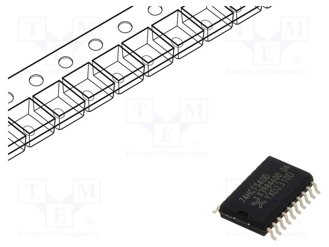 IC: digital; buffer,inverting,line driver; Ch: 8; SMD; SO20; HCT