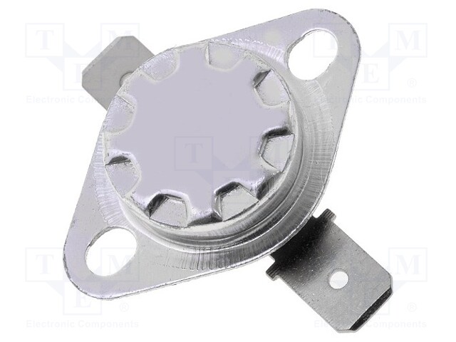 Sensor: thermostat; Output conf: NC; Topen: 70°C; Tclos: 55°C; 10A