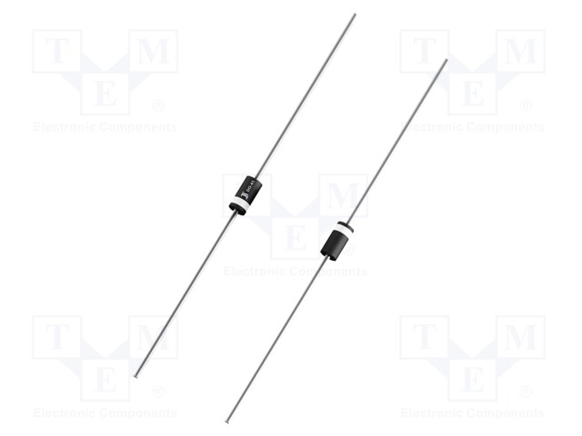 Diode: Schottky rectifying; THT; 50V; 1A; DO41; Package: Ammo Pack