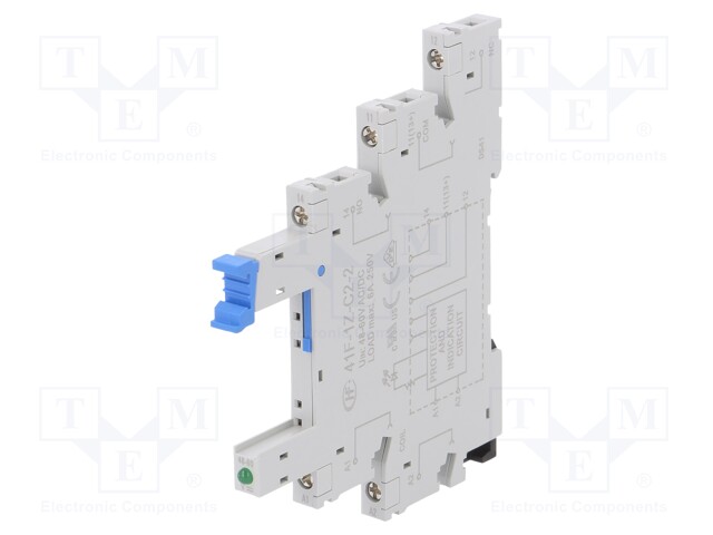 Socket; PIN: 5; 6A; 250VAC; Mounting: DIN; Leads: screw terminals
