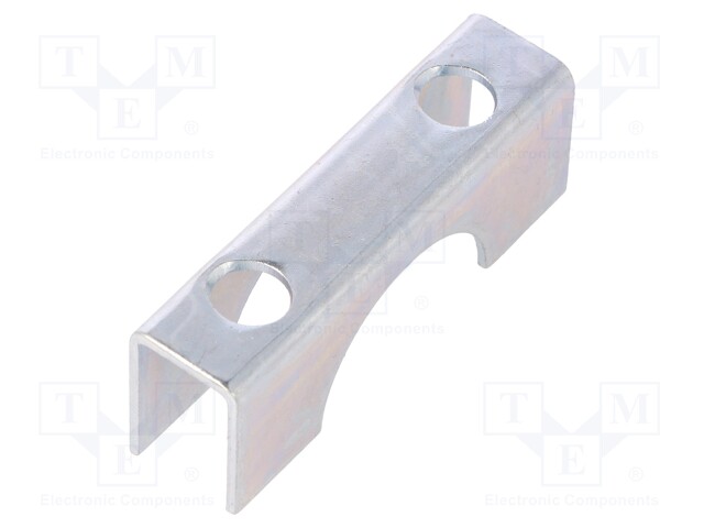Mounting coupler; steel; zinc; Application: u-bolt