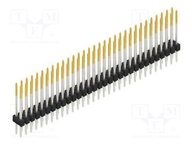 Connector: pin strips; pin header; male; PIN: 62; 2.54mm; THT; 2x31