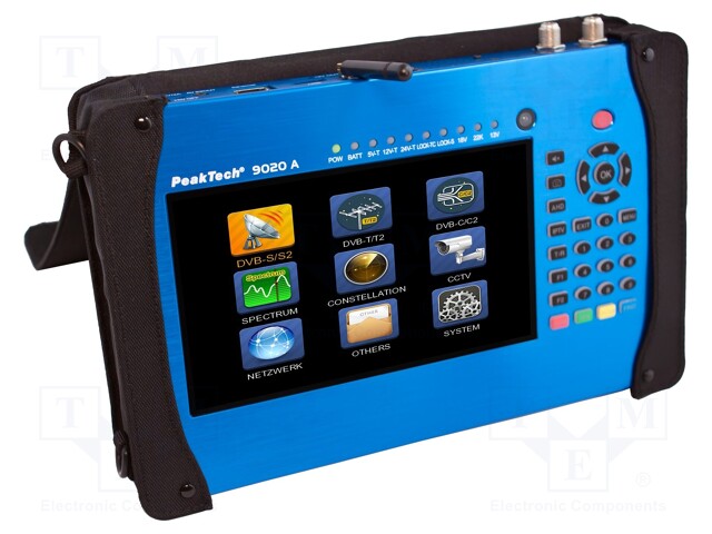 DVB-C/S2/T2 meter; TFT 7"; f range: 950÷2150MHz