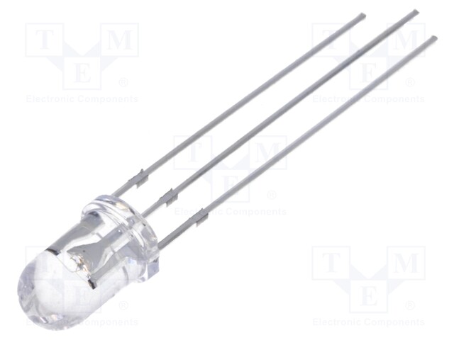 LED; 5mm; bicolour; red/yellow; 2180÷3000mcd; 2180÷3000mcd; 30°