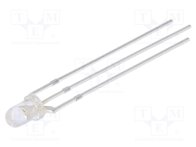 LED; 3mm; red/yellow; 4200÷5000mcd; 30°; Front: convex; -30÷85°C