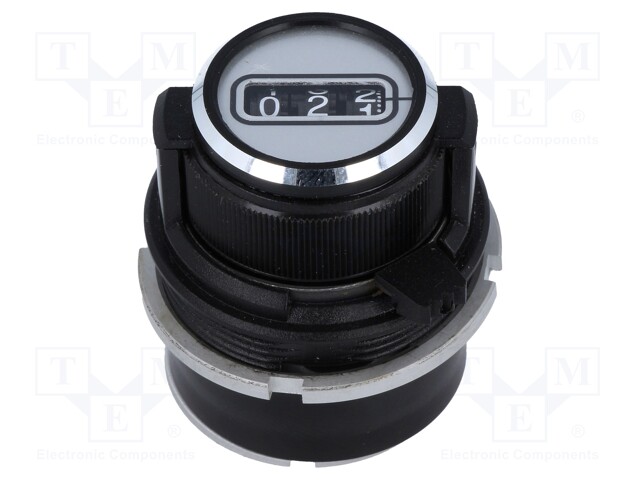 Precise knob; with counting dial; Shaft d: 6.35mm; Ø30.4x33mm