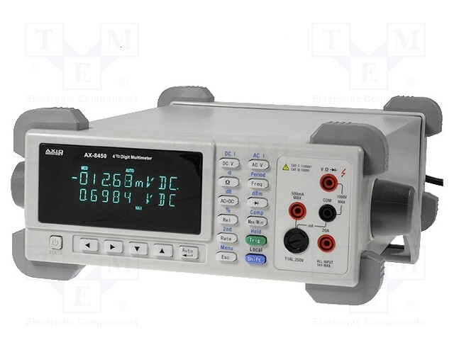 Benchtop multimeter; 2x LCD 4,5 digit; Sampling: 25x/s; Plug: EU