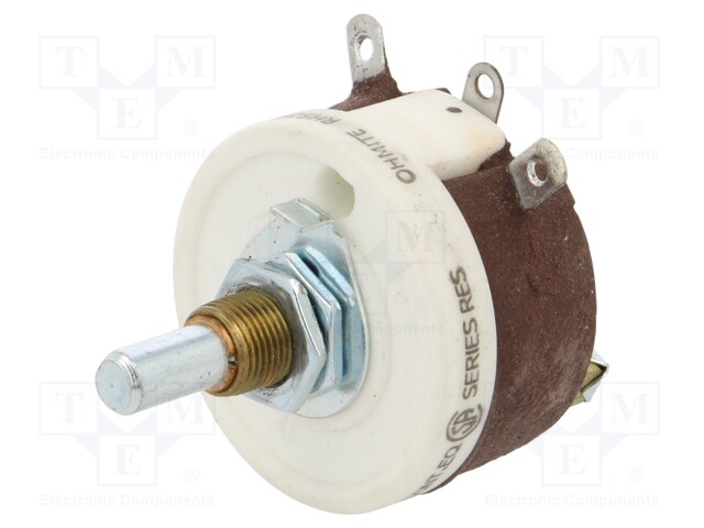 Potentiometer: shaft; 25kΩ; 25W; 6.35mm; Shaft: smooth; wirewound