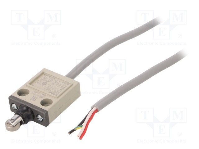 Limit Switch, Top Roller Plunger, SPDT, 5 A, 250 VAC, 17.65 N, D4C Series
