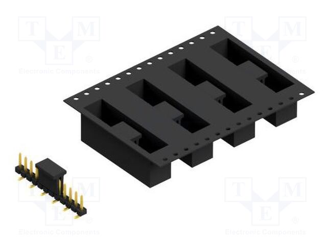 Connector: pin strips; pin header; male; PIN: 12; 2.54mm; SMT; 1x12