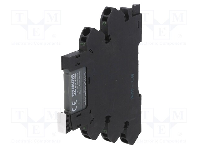 Relay: interface; 6A; max.30VDC; DIN; Leads: push-in terminals