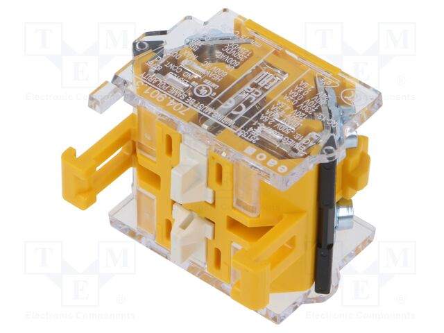 Contact block; 22mm; 04; -40÷55°C; front fixing; Contacts: NO x2