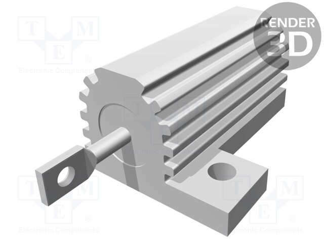 Resistor: wire-wound; with heatsink; screw; 470Ω; 25W; ±5%